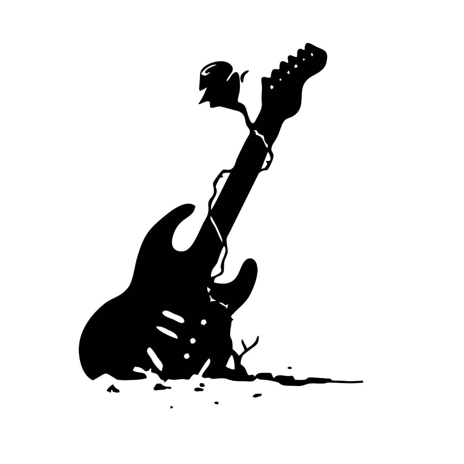 Adesivo murale chitarra per decorare la tua casa foto 2