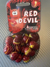 NIB Red Devil Collect Glass Mega Marble 1 Shooter 25m 24 Player 16m RETIRED M102