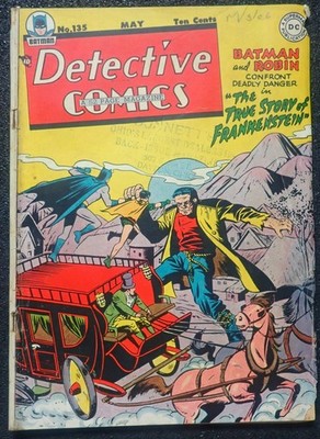 Detective Comics #135   RARE BOOK 1st FRANKENSTEIN APPEARANCE!   1948 Batman