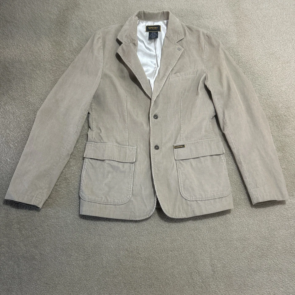 Ezekiel Black Label Edition Mens Beige Corduroy Blazer 100% Cotton Sz. Medium - Image 2 of 4