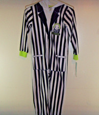 NEW BEETLE JUICE KIDS ONE PIECE PAJAMA OUTFIT COSTUME SIZE SMALL 6/7 