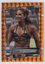 2025 Topps Chrome WWE Orange Geometric Refractor 17/25 Fallon Henley #86 1fl4