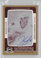 2013-14 SP Authentic 1/1 Jordan Schroeder #SPA-280 Auto 0o5t