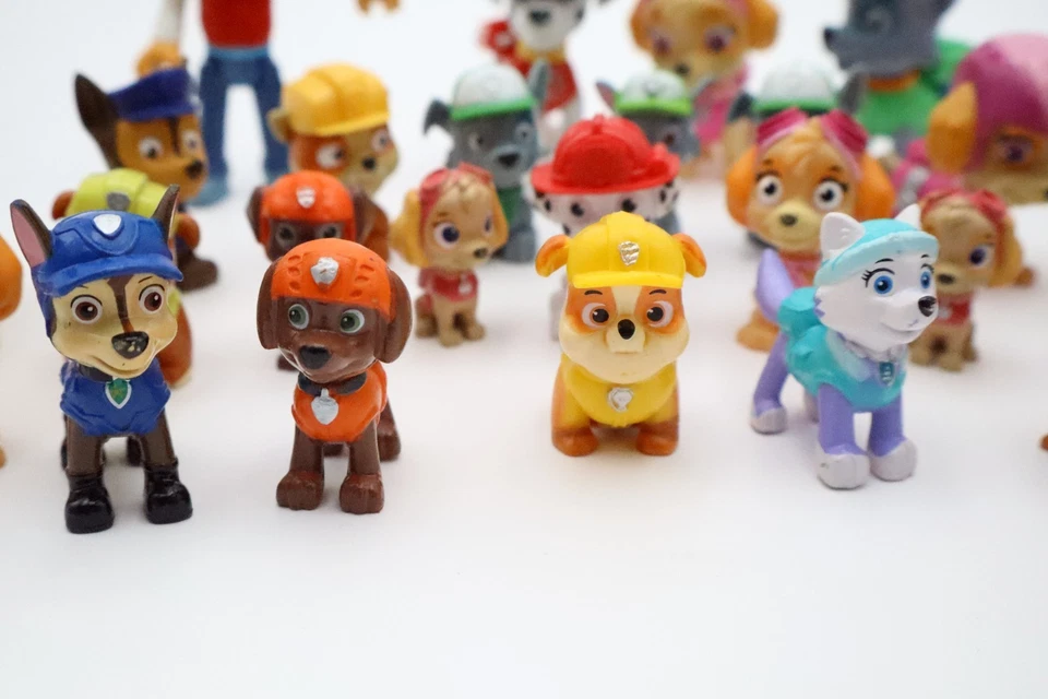 PAW Patrol Figure Lot Ryder Chase Marshall Skye Rubble Rocky Zuma Minis Bundle - Image 2 of 4