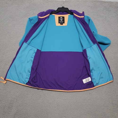 Columbia Back Bowl Full Zip Fleece Men’s Size Medium Blue / Purple - Picture 6 of 16