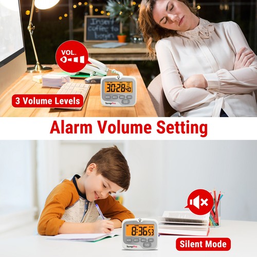 Large LCD Digital Kitchen Cooking Timer Count-Down Up Clock Loud Alarm Magnetic