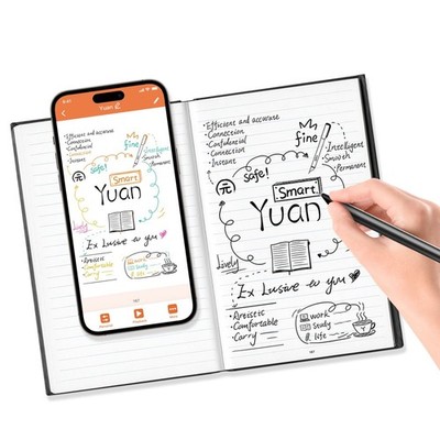 Yuan Digital Sync Pen with Notebook, Smart Writing Set Real time Sync Digitiz...