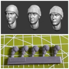 1:35 Resin Model Assembly Kit Character Head Model Replacement Unpainted