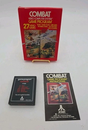 Atari 2600 Boxed Video Game Cartridge - Combat - CIB Complete