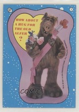 1987 Topps Alf Series 1 Stickers How about a hug for the old Alfer? #1 0a2