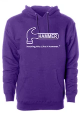 Hammer Bowling White Tagline Hoodie
