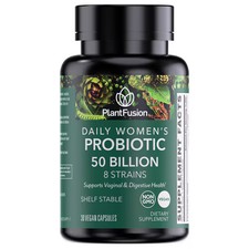 2 X PlantFusion Daily Women's Probiotic 8 Strains -- 50 billion CFU - 30 Vegan C