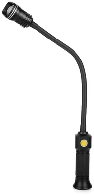 PCWork PCW12F Schwanenhals Arbeitslampe, Magnetfuß, 400lm, 6500K LED, 18650 3,7V