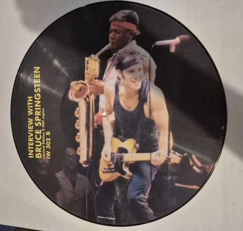 INTERVIEW with BRUCE SPRINGSTEEN DUK 12" vinyl Picture disc vintage