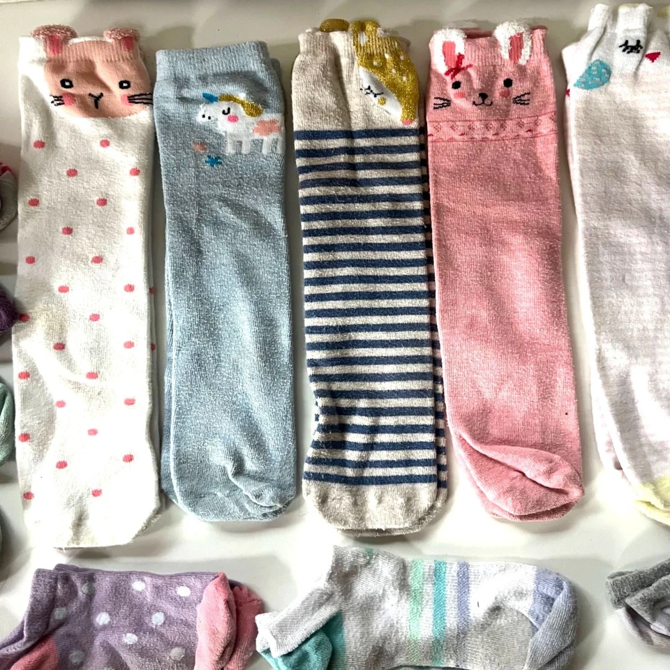 Lote de 25 pares de calcetines para niñas y niños Foto 3 de 4