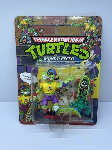 TMNT Playmates Mondo Gecko on Card Vintage