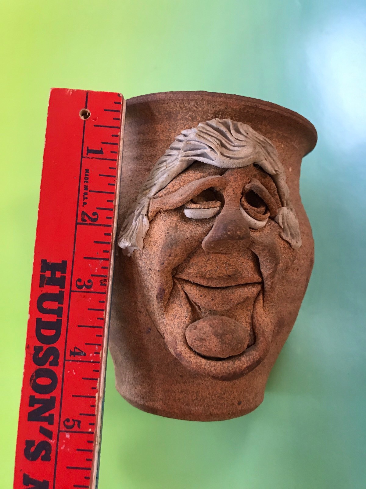 UGLY FACE VASE POTTERY STUDIO Stoneware Mug Mid Century Modern Handmade