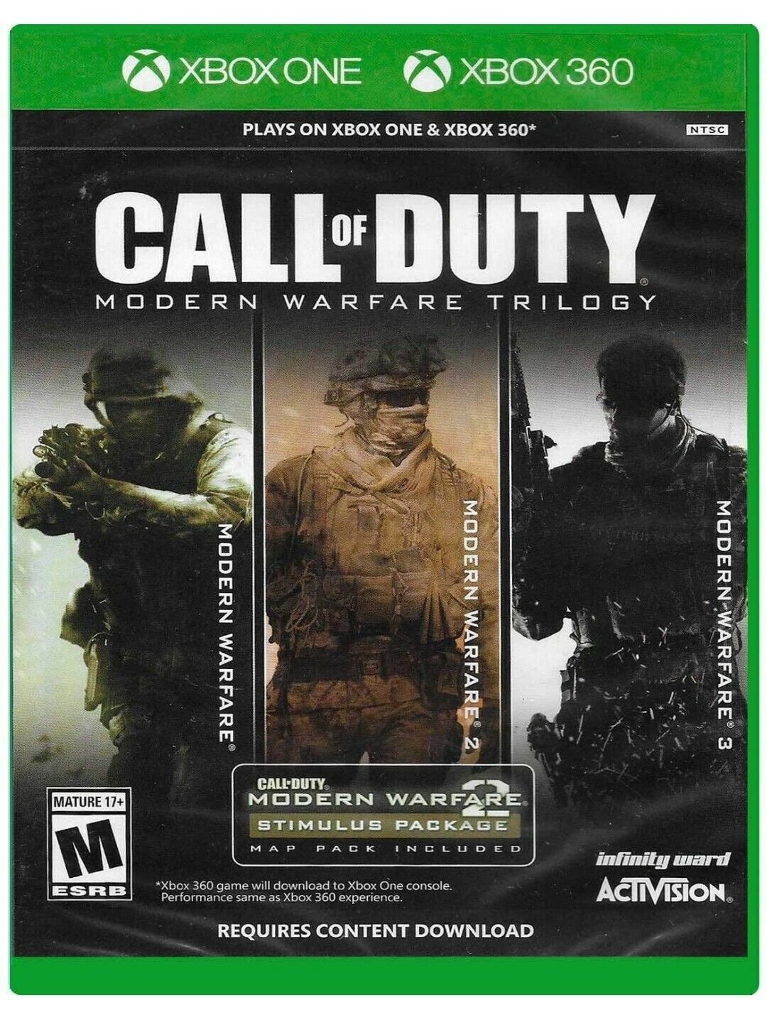 Call of Duty: Modern Warfare Trilogy, Activision, Xbox 360/Xbox One,  047875884137