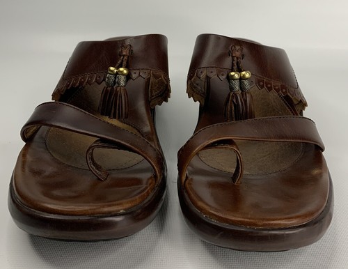 Sandalias planas Ariat de cuero genuino 9,5 B sin cordones marrón - Imagen 3 de 13