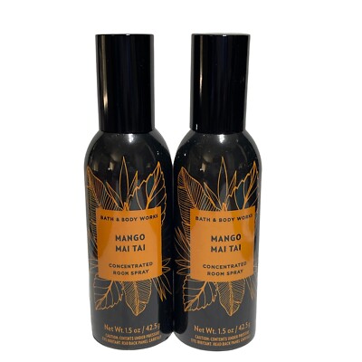 (2) Mango Mai Tai Bath & Body Works Concentrated Room Spray 1.5 Oz Each