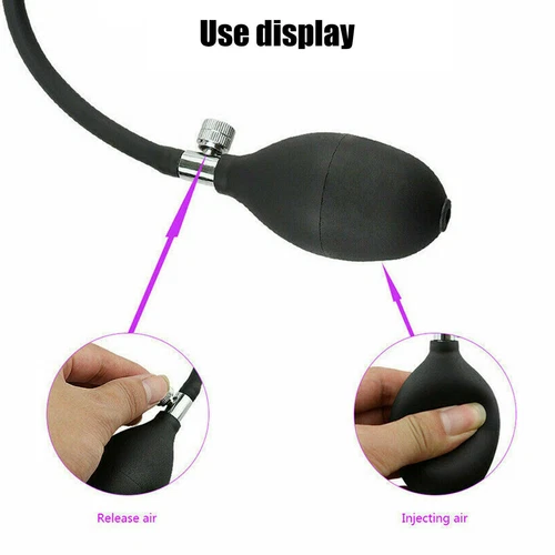 USA Male Silicone Inflatable Urethral Sounding Stretcher Penis Plug Tube Sex Toy - Picture 8 of 21