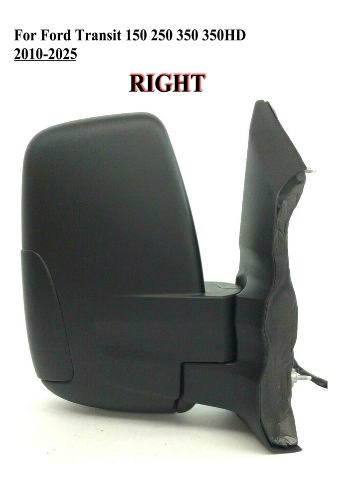 Espejo retrovisor eléctrico lateral derecho pasajero para Ford Transit 150 250 350 350HD 2010to2025 Foto 2 de 4