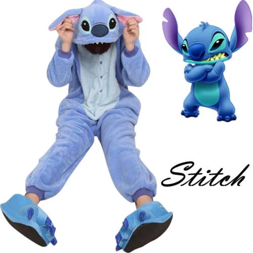 Mens Ladies Fleece Pyjama Pajamas Kigurumi Onsies Adults Animal Costume UK - Picture 23 of 68