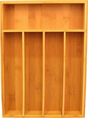 Bamboo Tray Silverware Organizer Hardware Organizer Cutlery Tray Utopia Kitchen