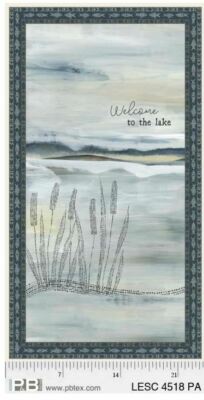 Lake Escape Quilting Fabric Lg Escape Panel 27''x44'' P&B Textiles 4518 PA 