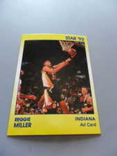 1990-91 Star Co. Reggie Miller Yellow Ad Card NM/MT *UCLA/Pacers/ HOF'er*