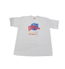 Vintage Made In USA Planet Hollywood 25 Walt Disney World Grey T-shirt XL