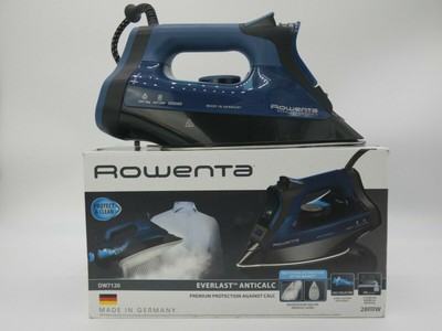 ROWENTA DW7120 Everlast Anti Calc, Dampfbügeleisen, 2800 Watt, Schwarz/Blau  | eBay