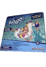 UNICORN Swim Ring Bestway Inflatable 40 Float Vinyl H2O-GO Rainbow NEW
