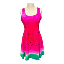 Reversible Dress, Watermelon Galactic prints, Sleeveless Size Large, Skater