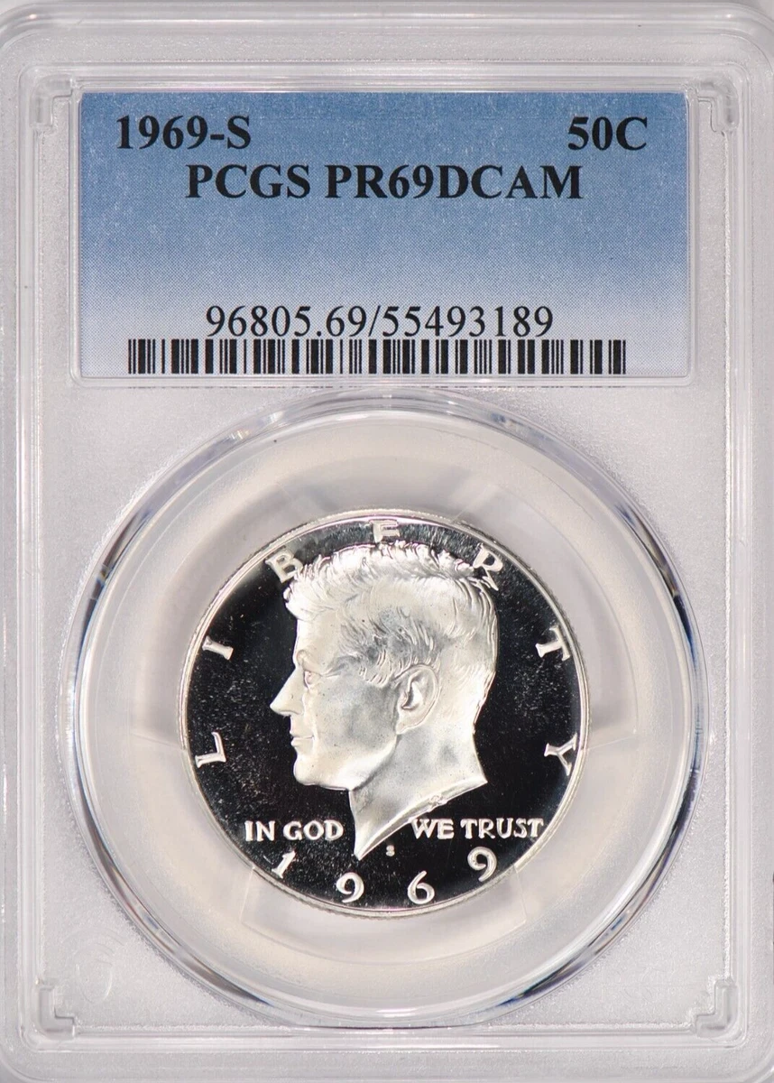 1969 アメリカ　ハーフダラー　銀貨　ケネディ　NGC PF 69 CAMEO 1969 アメリカ ハーフダラー 銀貨 ケネディ NGC PF 69 CAMEO 1969