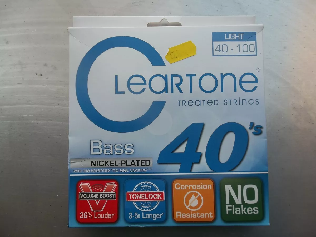SET of Cleartone 40 100 gauge bass strings. Made in U.S.A. FAST