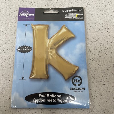 GROSSER GOLD 33''83cm ANAGRAMM BUCHSTABEN FOLIENBALLON RIESEN SUPERSHAPE GEBURTSTAG BALLONS