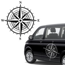 Aufkleber Kompass Windrose 60cm für Camper, Wohnmobil, Wohnwagen Fahrzeug