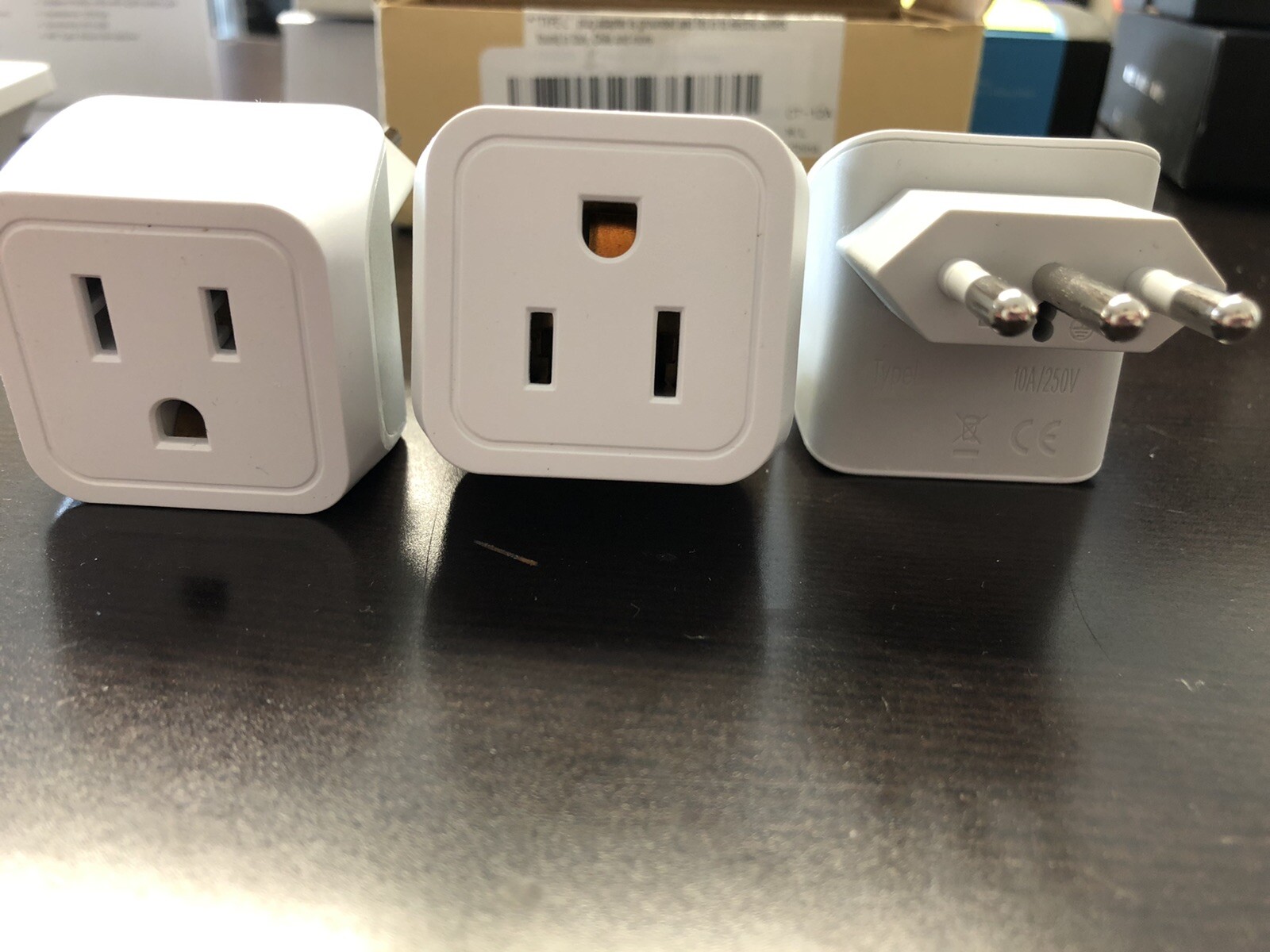 Ceptics 2-in-1 Travel Plug Adapter. CT-12A Type L. Italy, Uruguay, Chile, Syria