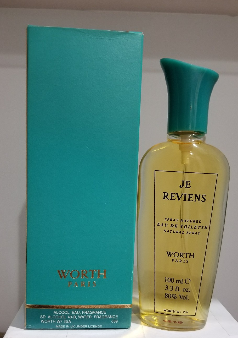 Worth Je Reviens 3.3oz / 100ml Women's Eau de Toilette Spray VINTAGE eBay