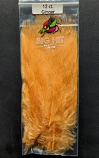 Marabou Plumes - GINGER - 7-8 in - Fly Tying Materials - STREAMER - JIG - NEW!