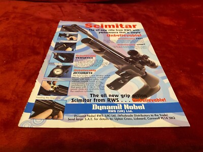 PGUN8 ADVERT 11X8 DYNAMIT NOBLE RWS SCIMITAR
