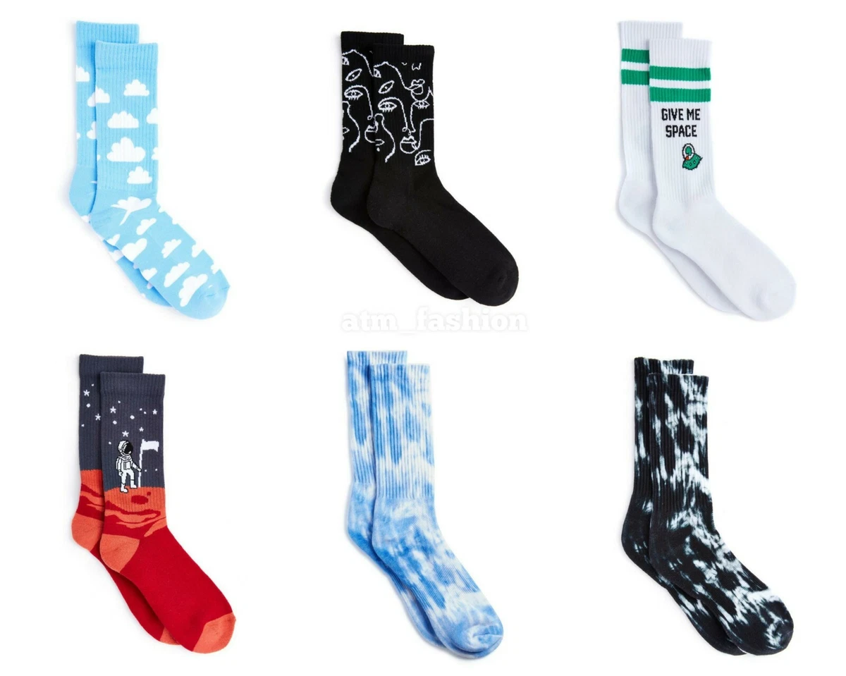 Primark Hombres Calcetines Crew Novedad Algodón 1 Par Calcetín Medias Rellenos Regalo Reino Unido 6-11