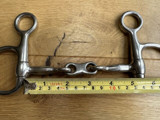 French Link Hanging Cheek snaffle Bit - 5”/ 13cm Good used Condition