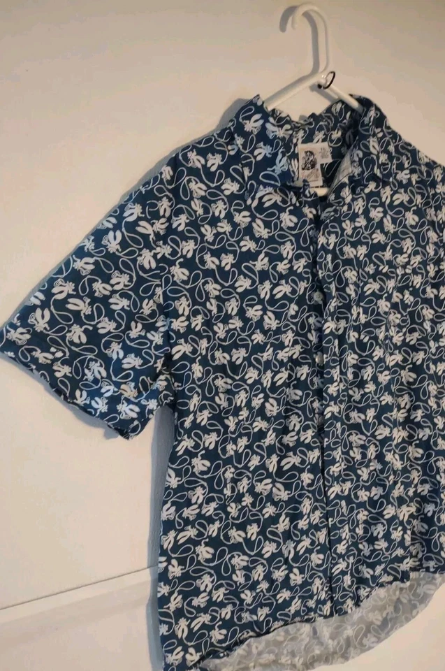 Kennington Shirt Mens XXL ALL OVER PRINT Short Sleeve Cowboy Ropin Cotton HAWAII - Image 2 of 4