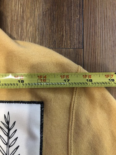 Felpa con cappuccio Billy Reid MSL SKI uomo gialla taglia small casual designer rara - Foto 22 di 22