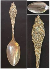 Galveston TX Sea Wall Mechanics Sterling Co Antique Silver Souvenir Spoon 