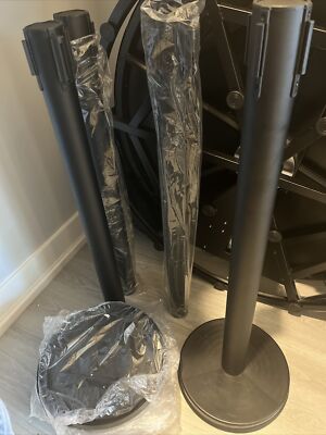 Set Of 4 Stanchions w/bases