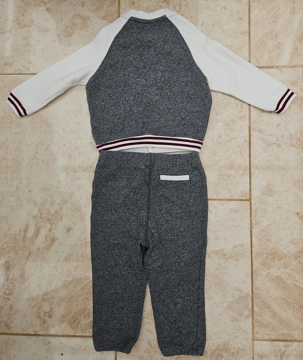 Ralph Lauren Polo Infants Age 18M Grey Mix Tracksuit Top & Bottom 1.5 Year Boys image 6