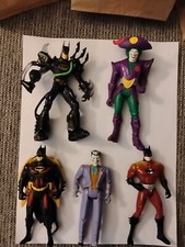 DC Five Figure Lot 6 Three Batman; Two Joker